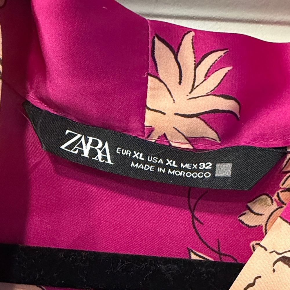 Zara Floral Pink Women's Top - Picture 2 of 4